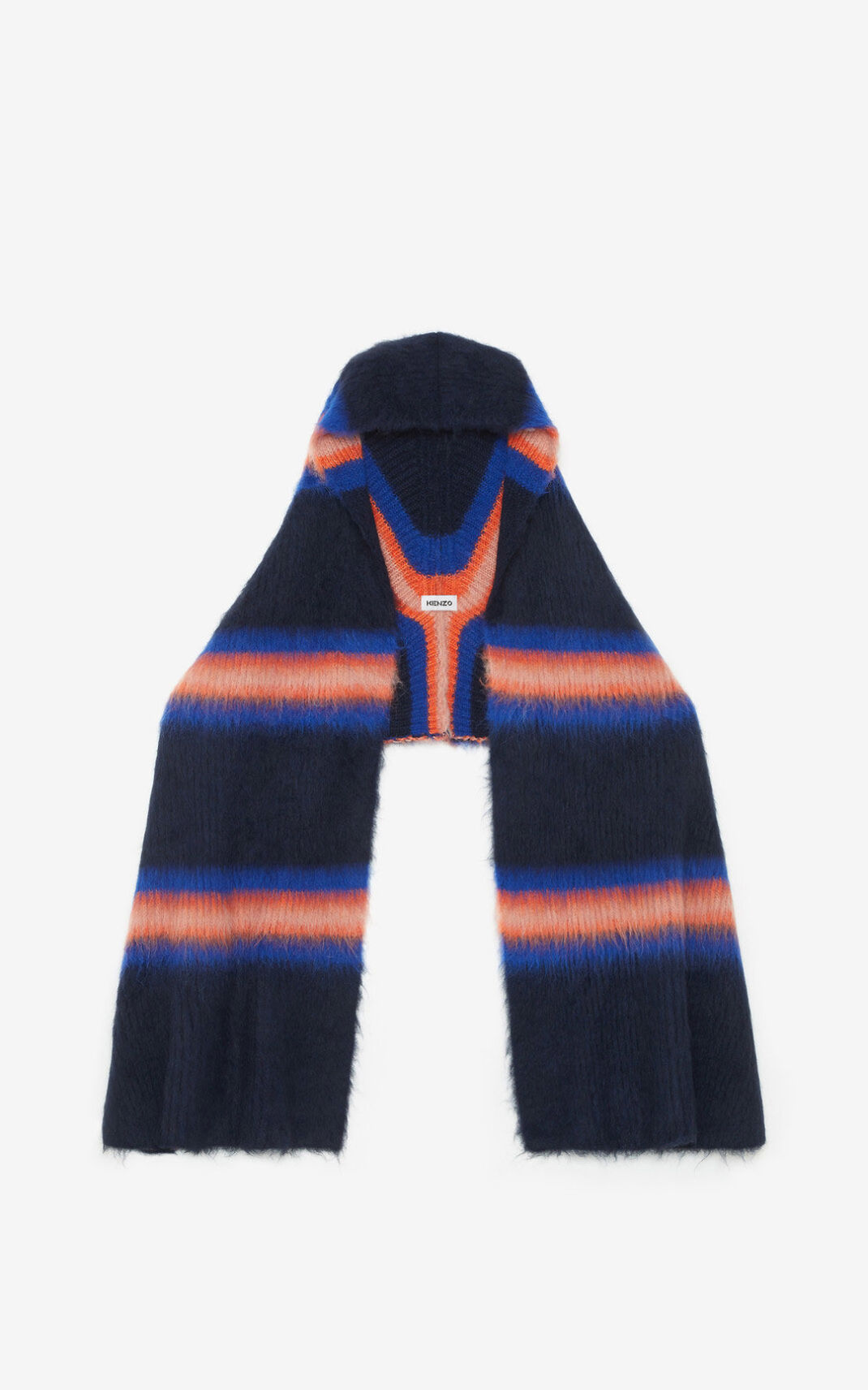 Kenzo Striped alpaca wool Halsduk Dam | 30426-XTRV